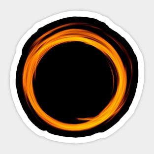 Fire Glow Circle Sticker